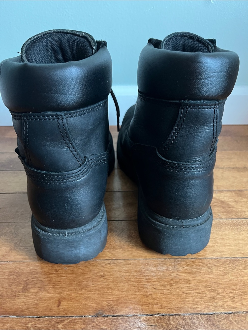 Timberland PRO Safety Toe Work Boots Black Leather EH Thermolite 8.5W - Picture 5 of 11